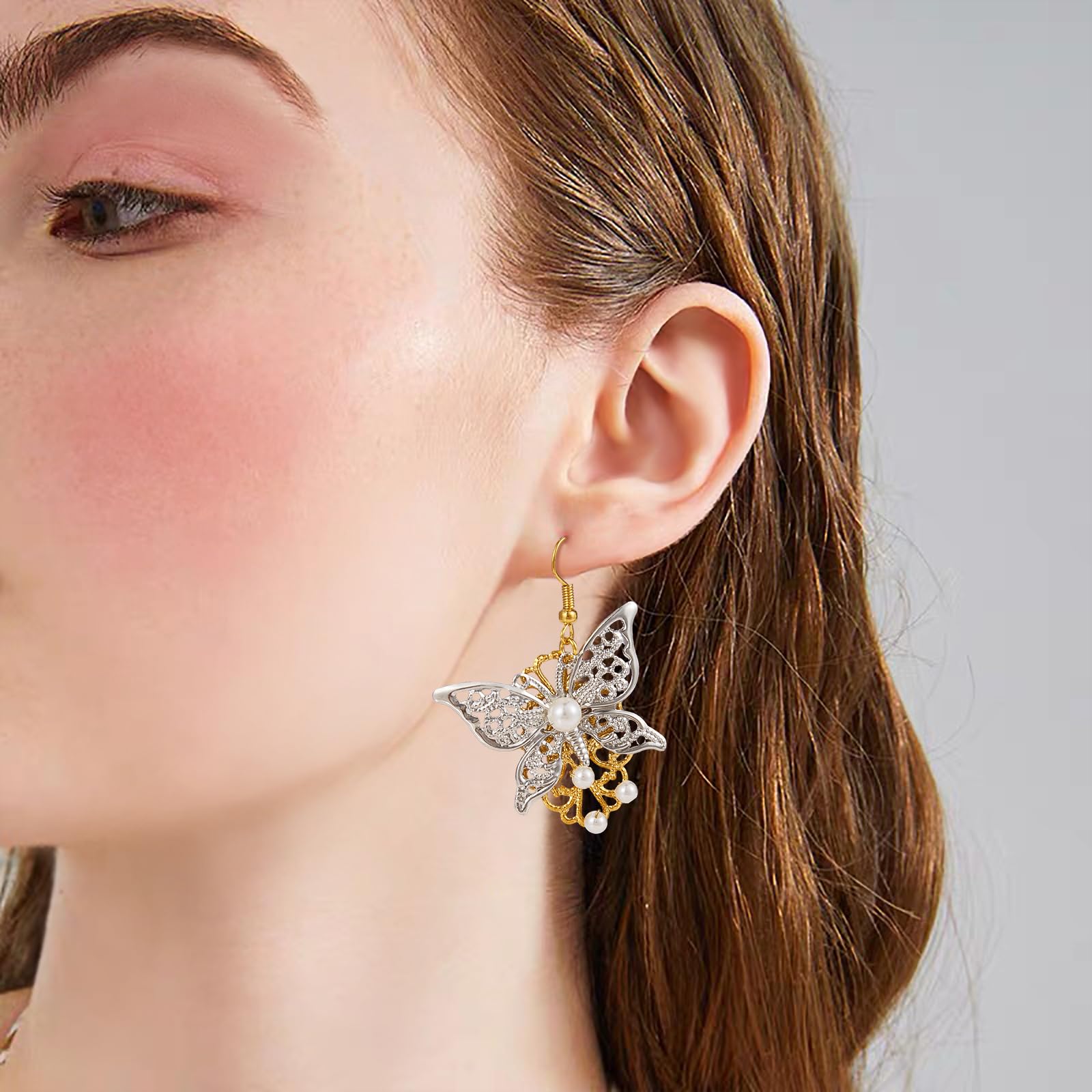 BEEFLYING 100pcs Tibetan Filigree Links Charms Pendants Golden Connectors Charms Metal Embellishments for Jewelry Making Necklaces Bracelets - Image 7