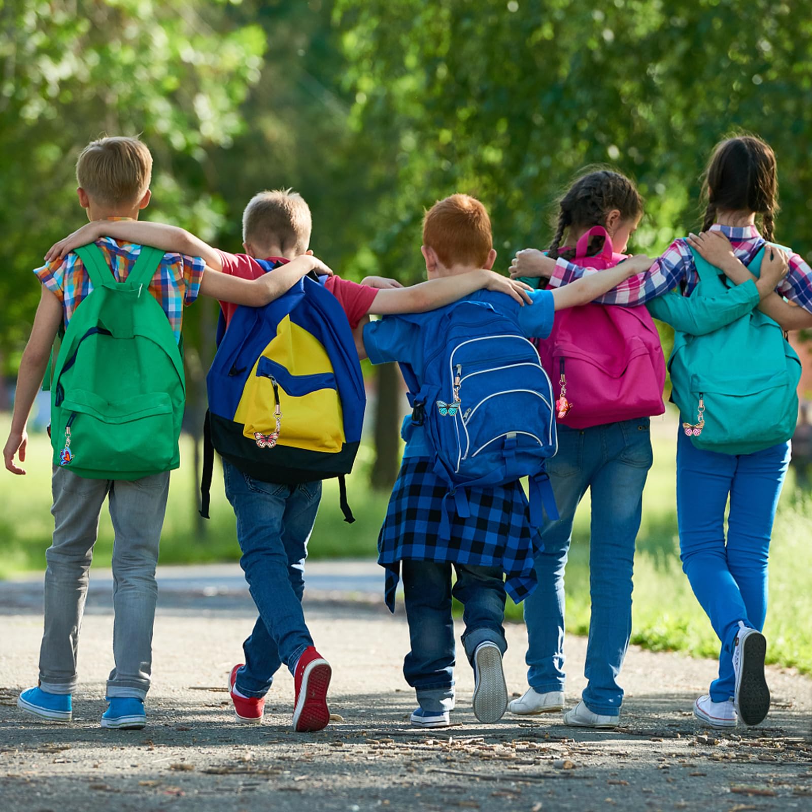 BEEFLYING 16 Pcs Kawaii Cell Phone Charms for Mobile Phone Strap Hanging Pendant Aesthetic Phone Decor for Jewelry Making Phone Charm Wallet Pendant Accessories(Butterfly) - Image 6