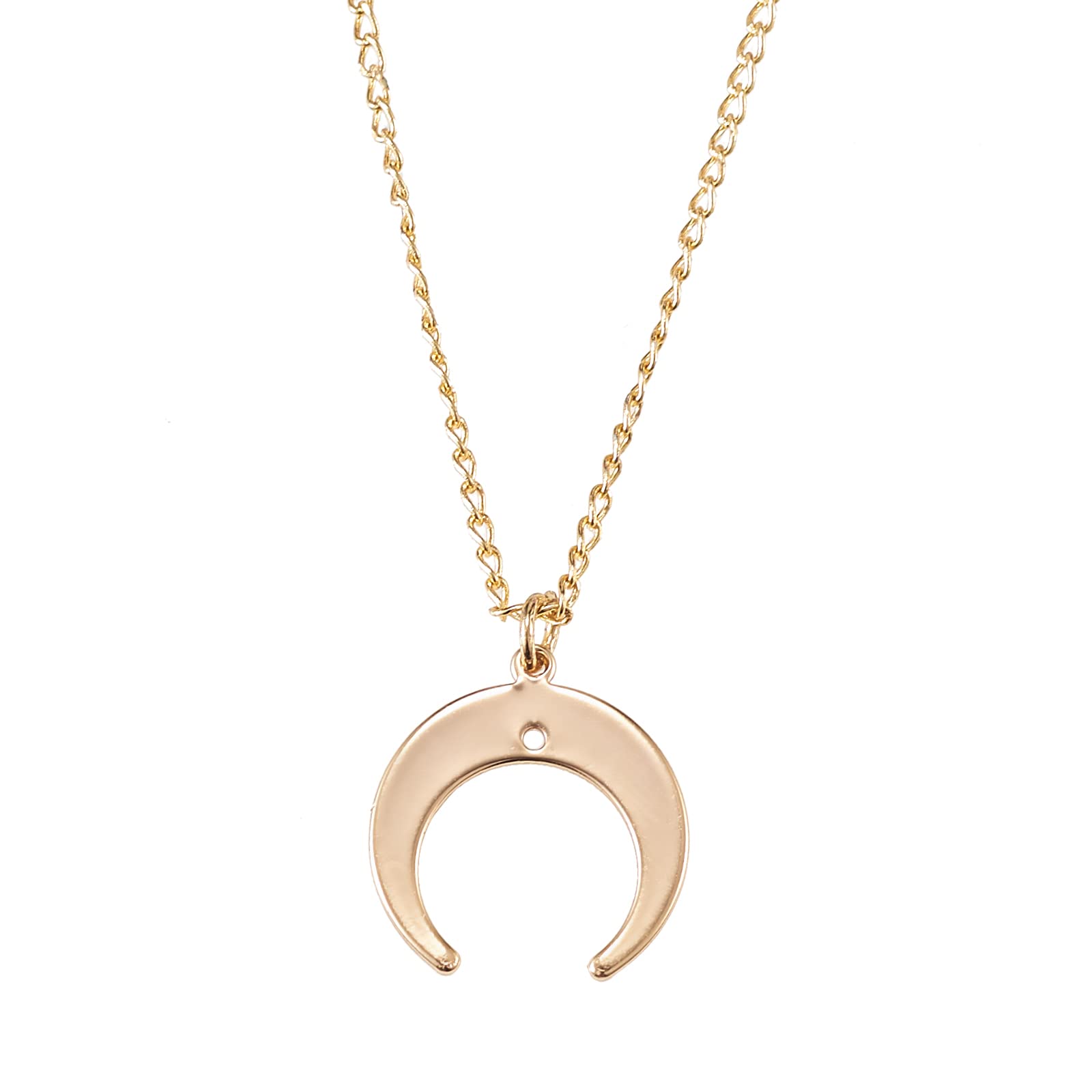 BEEFLYING 16Pcs Crescent Moon Brass Charms Pendants Double Horn Metal Charm for DIY Bracelet Necklace Earrings Keyring Jewelry Making Accessories - Image 4