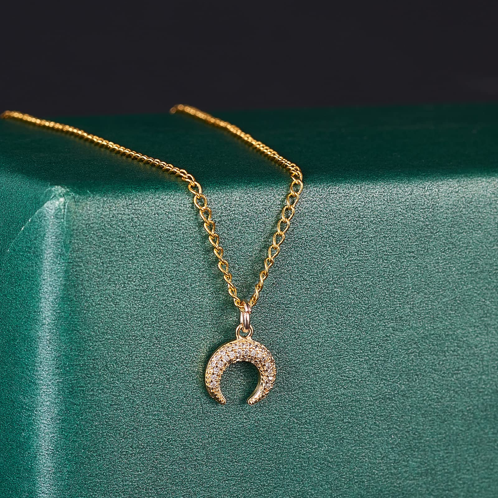 BEEFLYING 16Pcs Crescent Moon Brass Charms Pendants Double Horn Metal Charm for DIY Bracelet Necklace Earrings Keyring Jewelry Making Accessories - Image 7