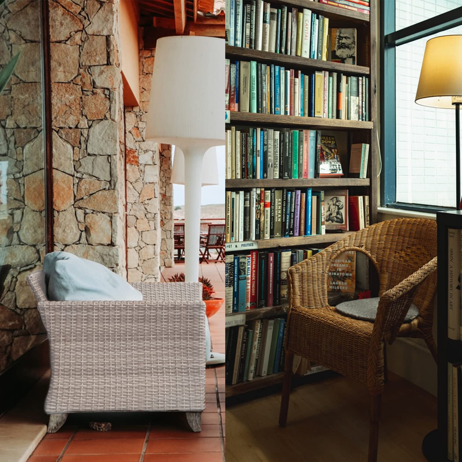 BEEFLYING 32m PE Plastic Imitation Rattan Wicker Synthetic Wicker Solid Weaving Repair Material for DIY Furniture Knitting Rattan Chair Table Accessories, White - Image 6