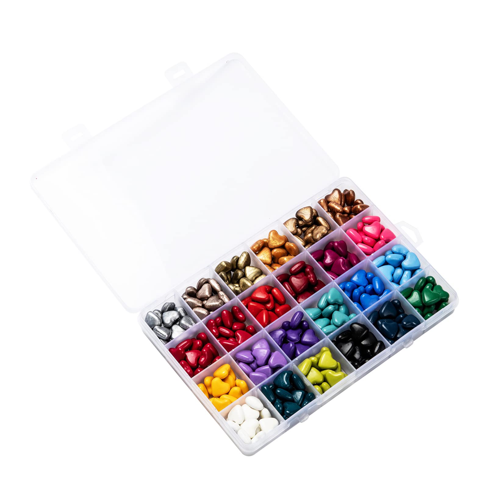 BEEFLYING 432 Pcs 22 Colors Heart Sealing Wax Beads Particles Colorful Sealing Wax Beads for Retro Seal Stamp Envelope Wedding Invitations Christmas Letters - Image 6