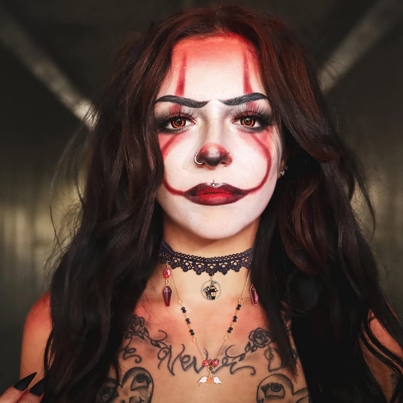 BEEFLYING 6Pcs 6 Style Halloween Raven Enamel Charms Metal Gothic Bird Skull Charms Metal Dangle Witchy Pendant Charms Bulk for DIY Necklace Bracelet Jewelry Crafts Making - Image 6