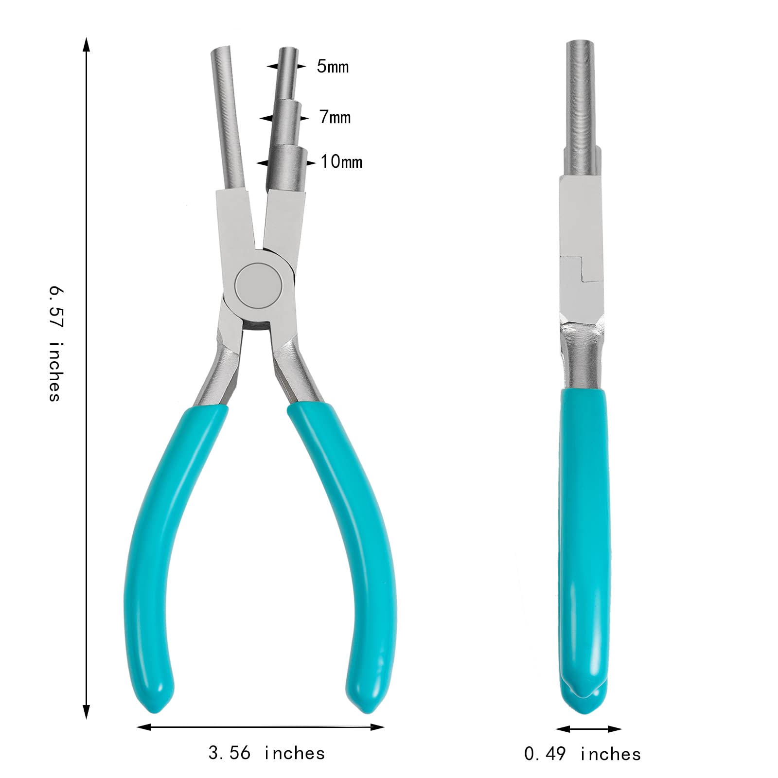 BEEFLYING Carbon Steel Wire Wrapping Pliers 3-Step Wire Looping Tool Bail Making Pliers for Jewelry Wire Wrapping and Jump Ring Forming - Image 3