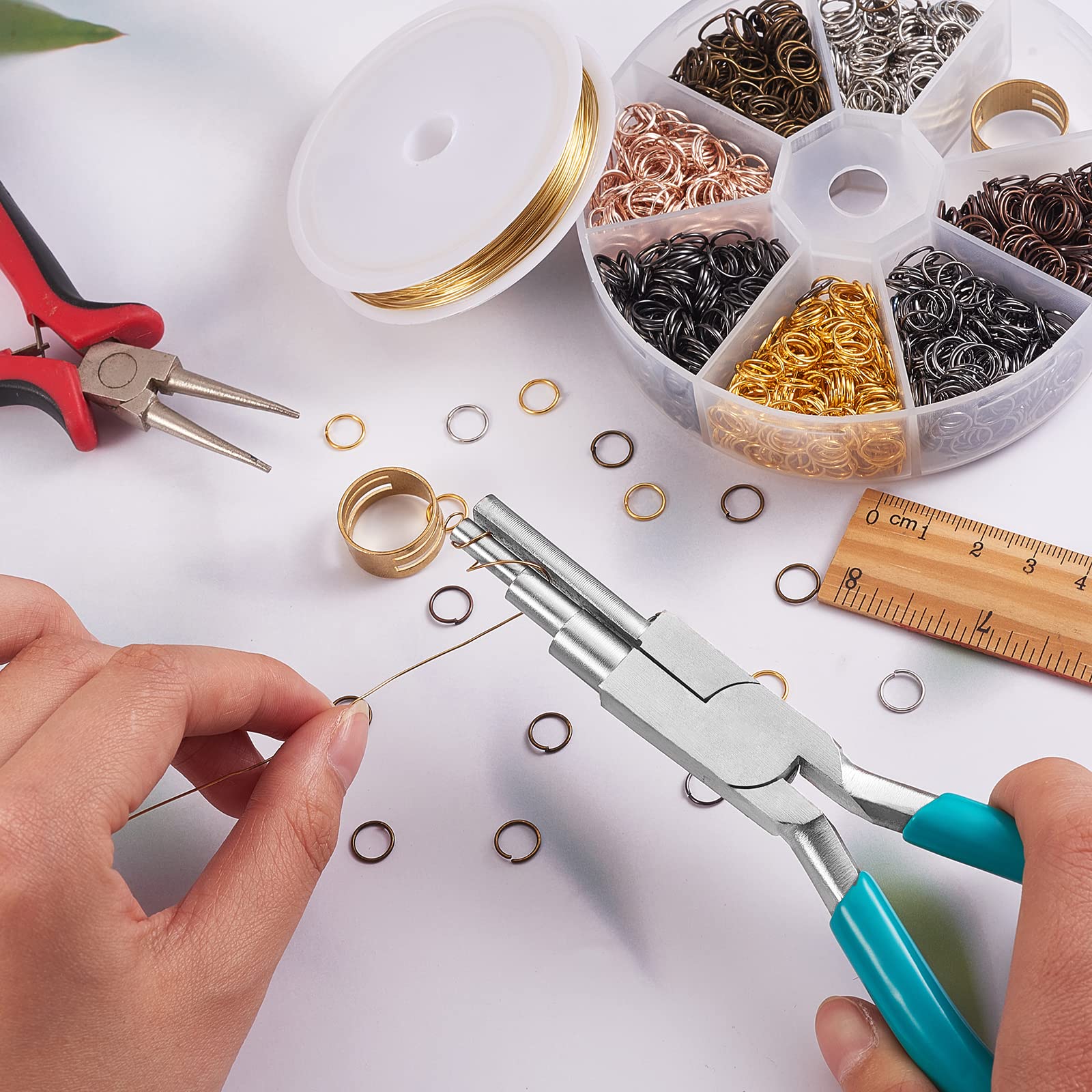 BEEFLYING Carbon Steel Wire Wrapping Pliers 3-Step Wire Looping Tool Bail Making Pliers for Jewelry Wire Wrapping and Jump Ring Forming - Image 5