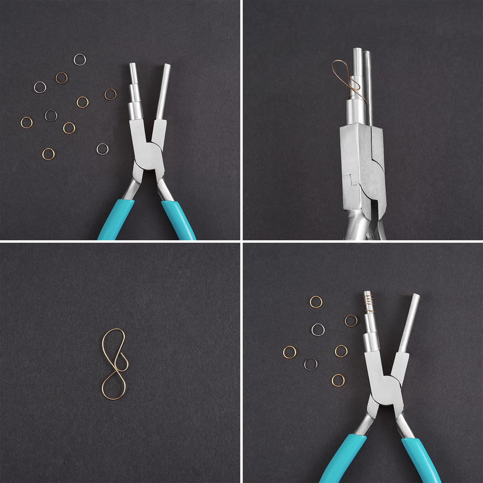 BEEFLYING Carbon Steel Wire Wrapping Pliers 3-Step Wire Looping Tool Bail Making Pliers for Jewelry Wire Wrapping and Jump Ring Forming - Image 6