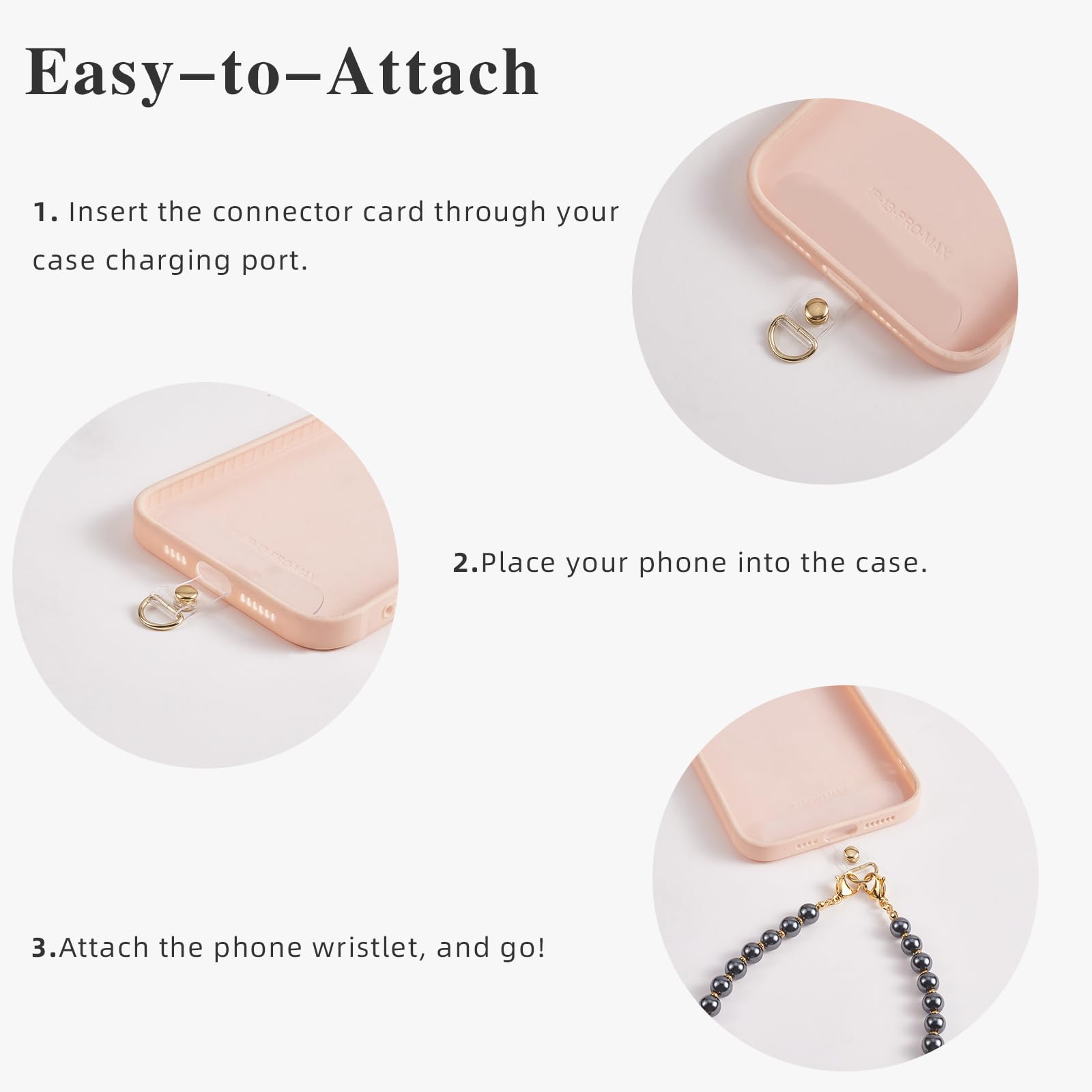 BEEFLYING Gemstone Wrist Straps for Phone Beaded Gemstone Charms Handmade Anti-Lost Lanyard Rope for Cell Phone Hanging (Hemimorphite) - Image 5