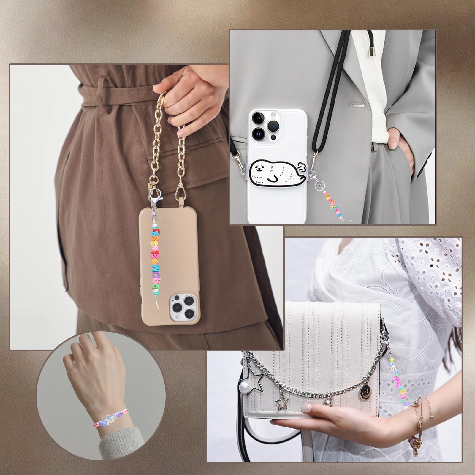 BEELYING 750Pcs Acrylic Beads 600Pcs Large Letter Beads Random Colorful Plastic A-Z Alphabet Charms 150Pcs Heart Star Rondelle for Jewelry Necklace Bracelet Keychain Making DIY Crafts (Color2) - Image 7